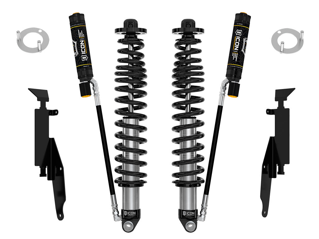 2021-2023 Ford Bronco Rear 1.25-3 Inch Lift V.S. 2.5 Series Coilover Kit Remote Reservoir W/ CDEV Heavy Rate Spring Icon Vehicle Dynamics