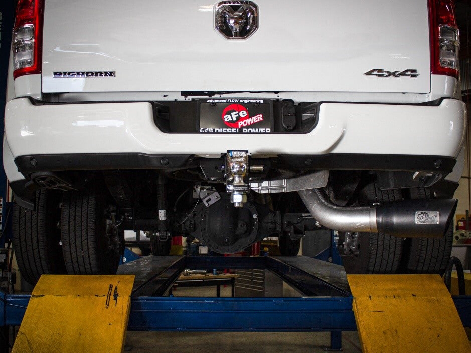 Atlas 5 Inch Aluminized Steel DPF-Back Exhaust System Ram Diesel Trucks 19-26 L6-6.7L Turbo Diesel Crew Cab, Long Bed 8 Foot Box, 169 Inch Wheelbase