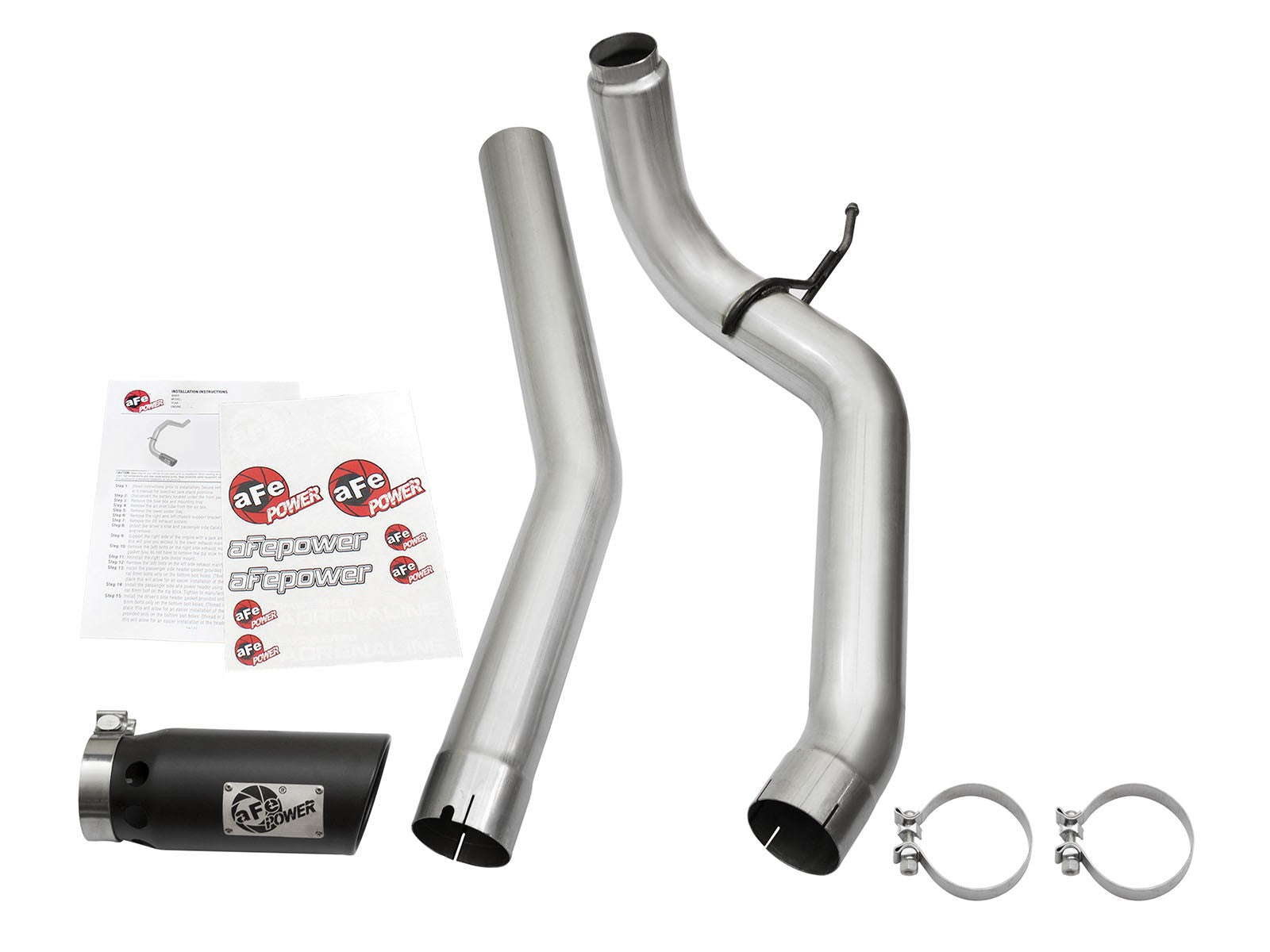 Atlas 4 Inch Aluminized Steel Dpf-Back Exhaust System Nissan Titan Xd 16-19 V8-5.0L Turbo Diesel