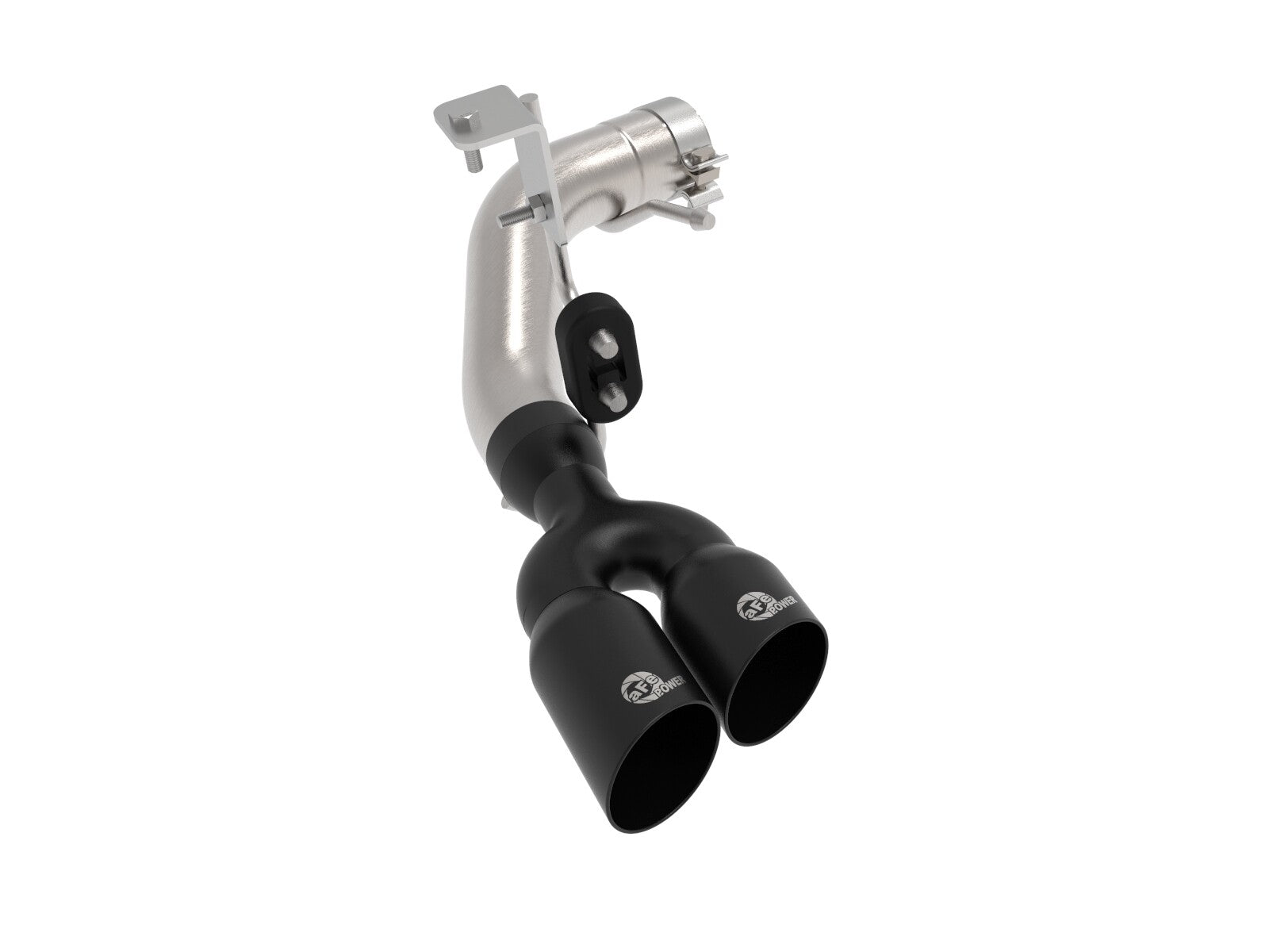 Rebel Series 3 Inch 304 Stainless Steel Muffler-Delete Cat-Back Exhaust System w/ Slant Cut Tips Ford Ranger 19-23 L4-2.3L Turbo