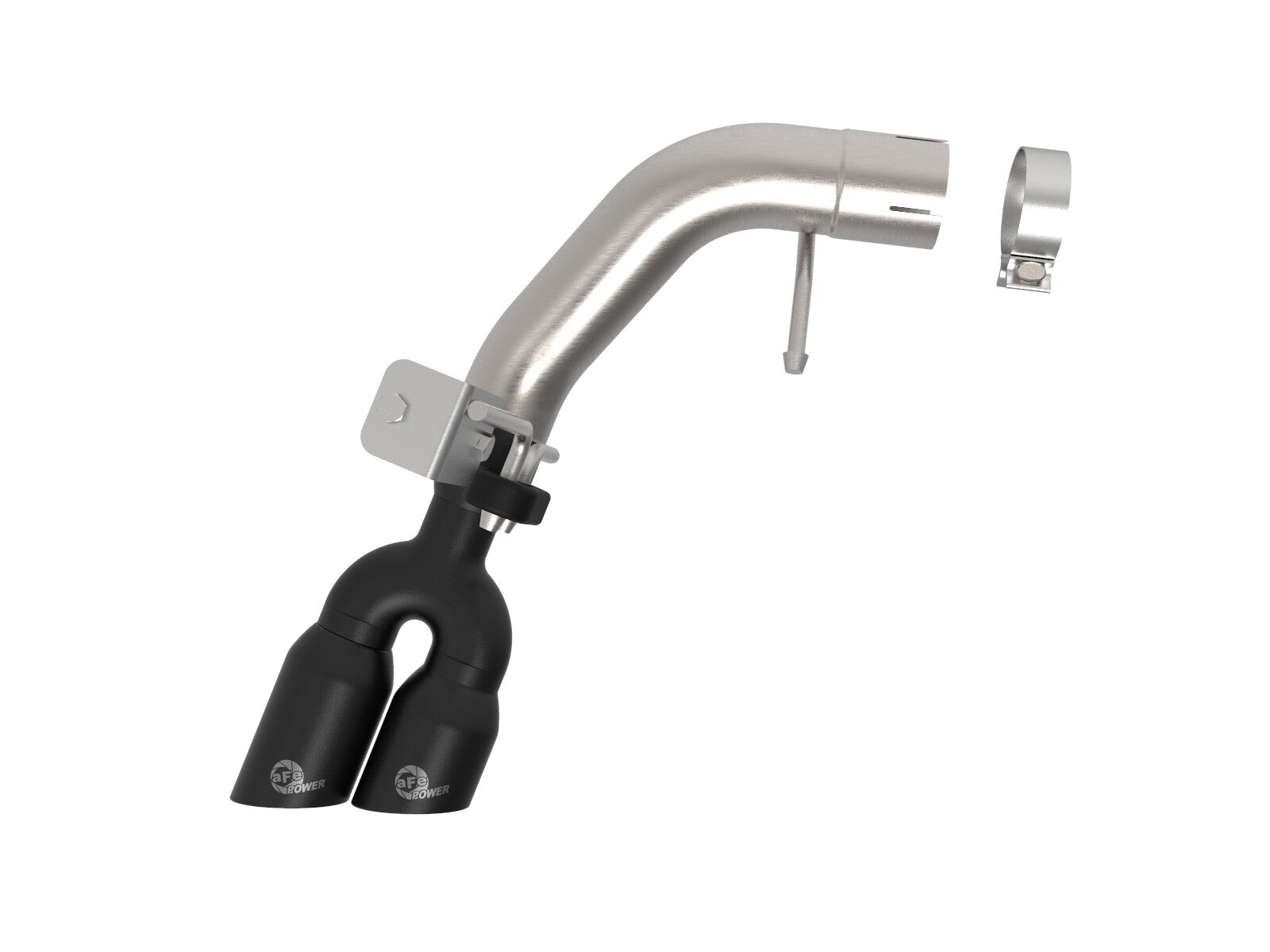 Rebel Series 3 Inch 304 Stainless Steel Muffler-Delete Cat-Back Exhaust System w/ Slant Cut Tips Ford Ranger 19-23 L4-2.3L Turbo