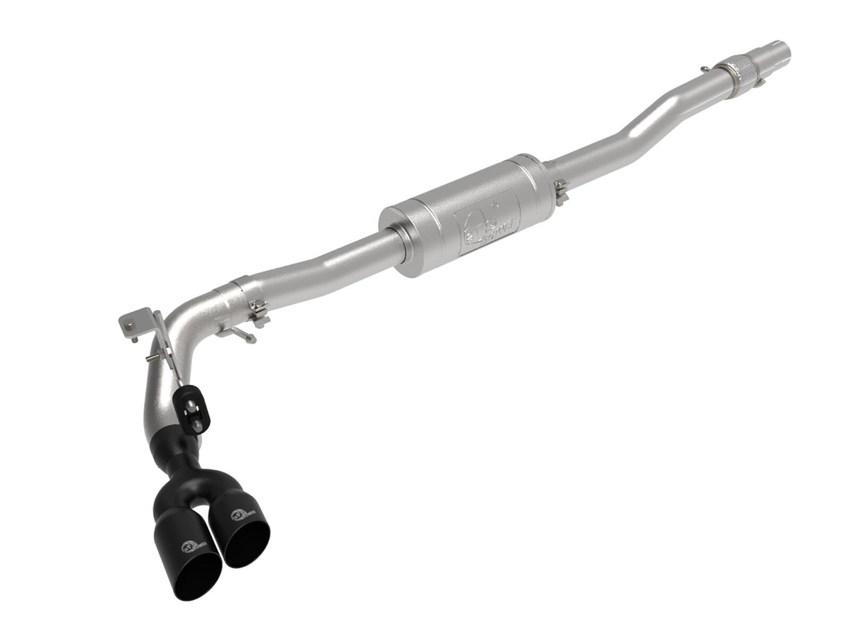 Rebel Series 3 Inch 304 Stainless Steel Cat-Back Exhaust System w/ Straight Cut Tips Ford Ranger 19-23 L4-2.3L Turbo