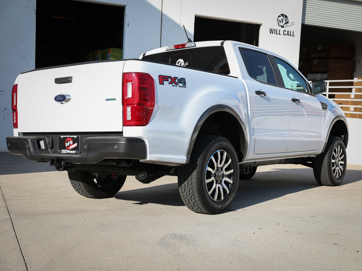 Rebel Series 3 Inch 304 Stainless Steel Cat-Back Exhaust System w/ Straight Cut Tips Ford Ranger 19-23 L4-2.3L Turbo