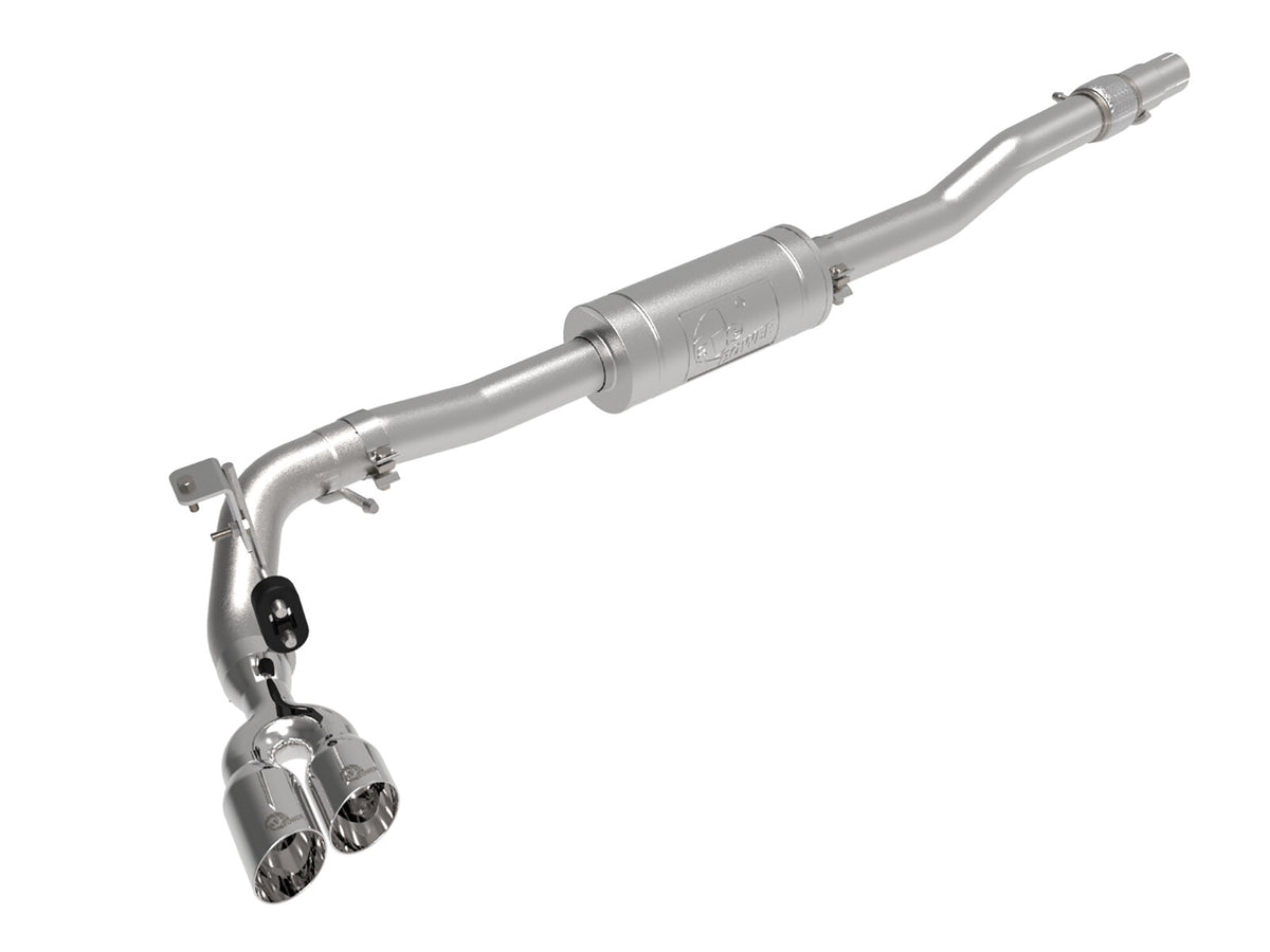 Rebel Series 3 Inch 304 Stainless Steel Cat-Back Exhaust System w/ Straight Cut Tips Ford Ranger 19-23 L4-2.3L Turbo