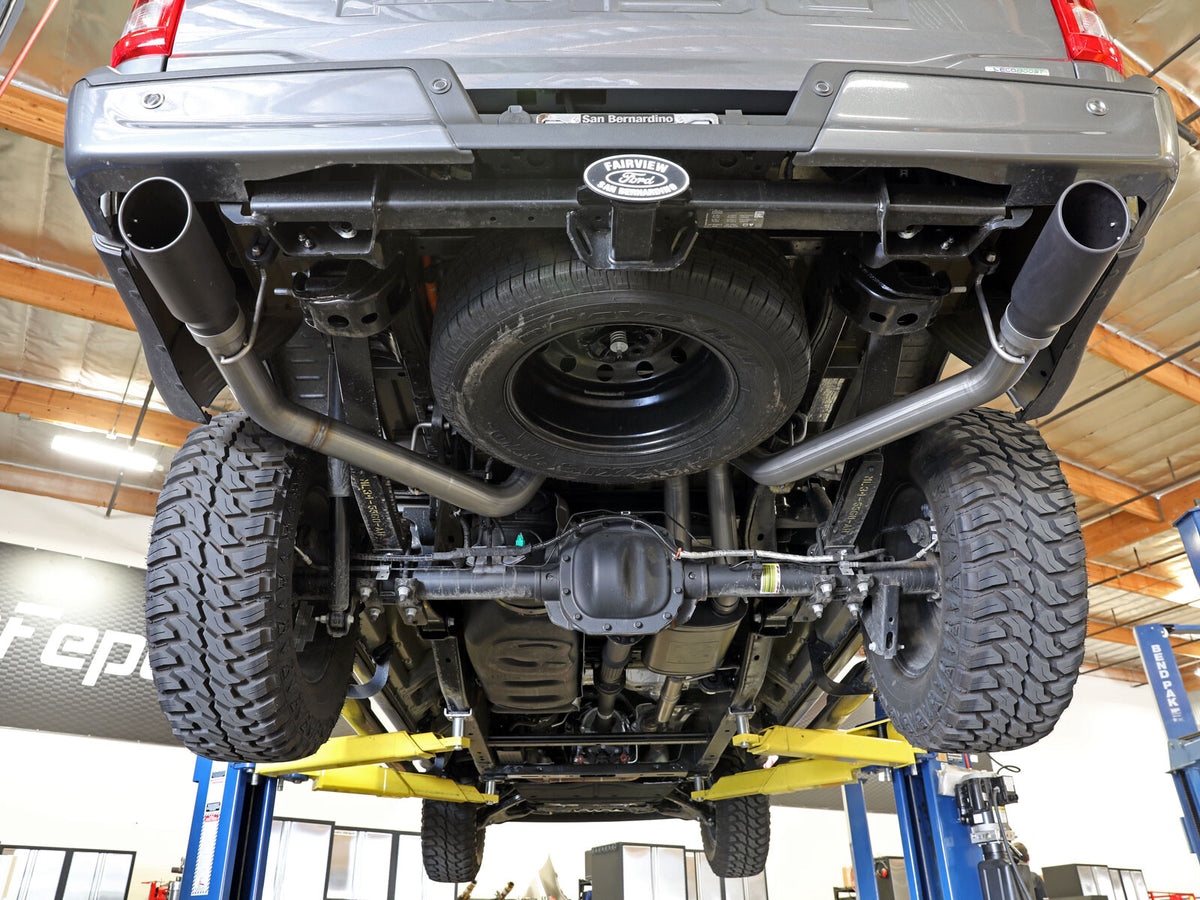 Vulcan Series 3 Inch 304SS Cat-Back Exhaust System Dual Rear Exit Ford F-150 21-26 V6-2.7L Twin Turbo/3.5L Twin Turbo/V8-5.0L