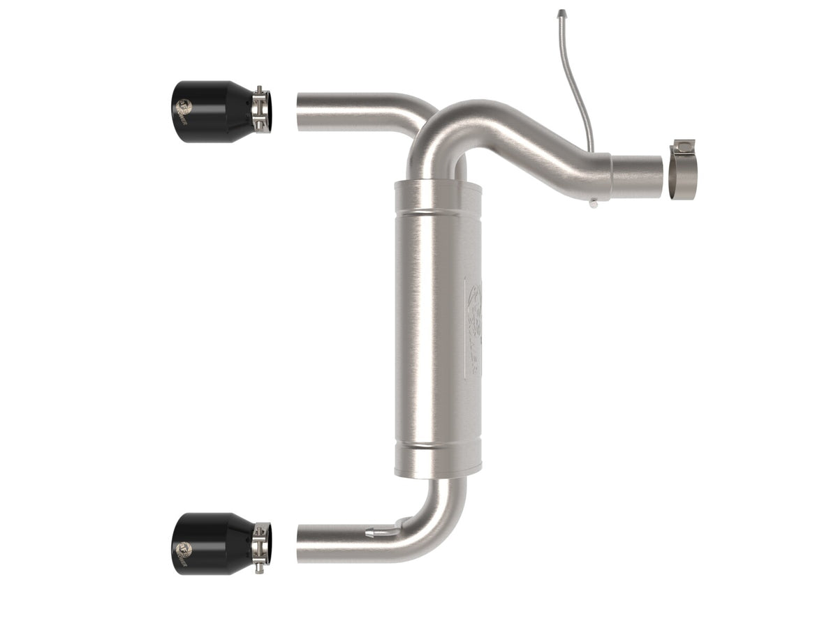 Vulcan Series 3 Inch to 2-1/2 Inch Stainless Steel Axle-Back Exhaust System Ford Bronco 21-26 L4-2.3L Turbo/V6-2.7L Twin Turbo