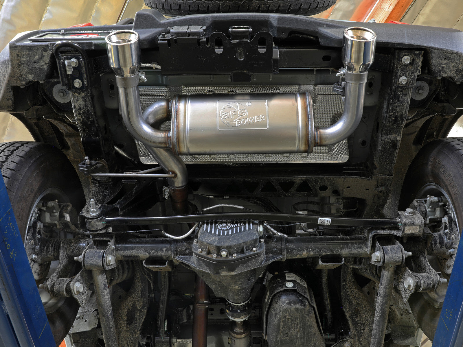 Vulcan Series 3 Inch to 2-1/2 Inch Stainless Steel Axle-Back Exhaust System Ford Bronco 21-26 L4-2.3L Turbo/V6-2.7L Twin Turbo
