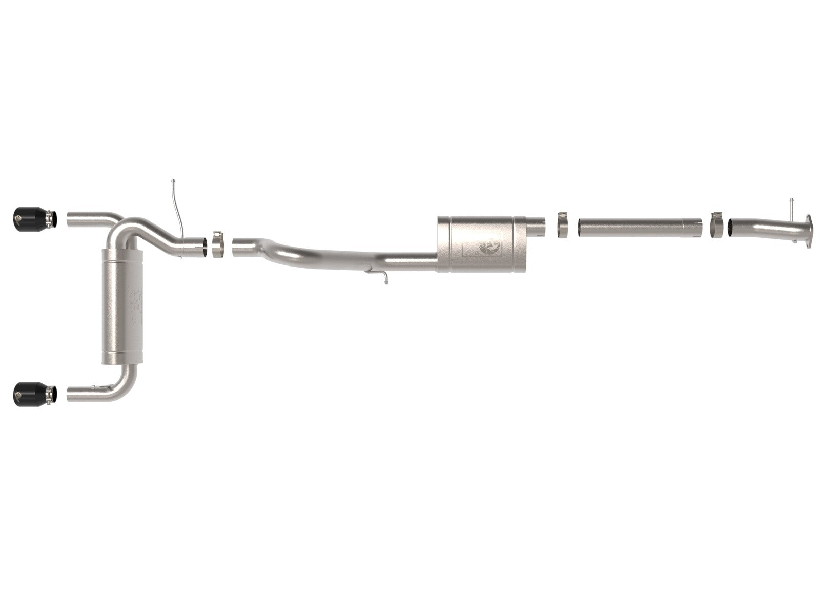 Vulcan Series 3 Inch to 2-1/2 Inch Stainless Steel Cat-Back Exhaust System Ford Bronco 21-26 L4-2.3L Turbo/V6-2.7L Twin Turbo