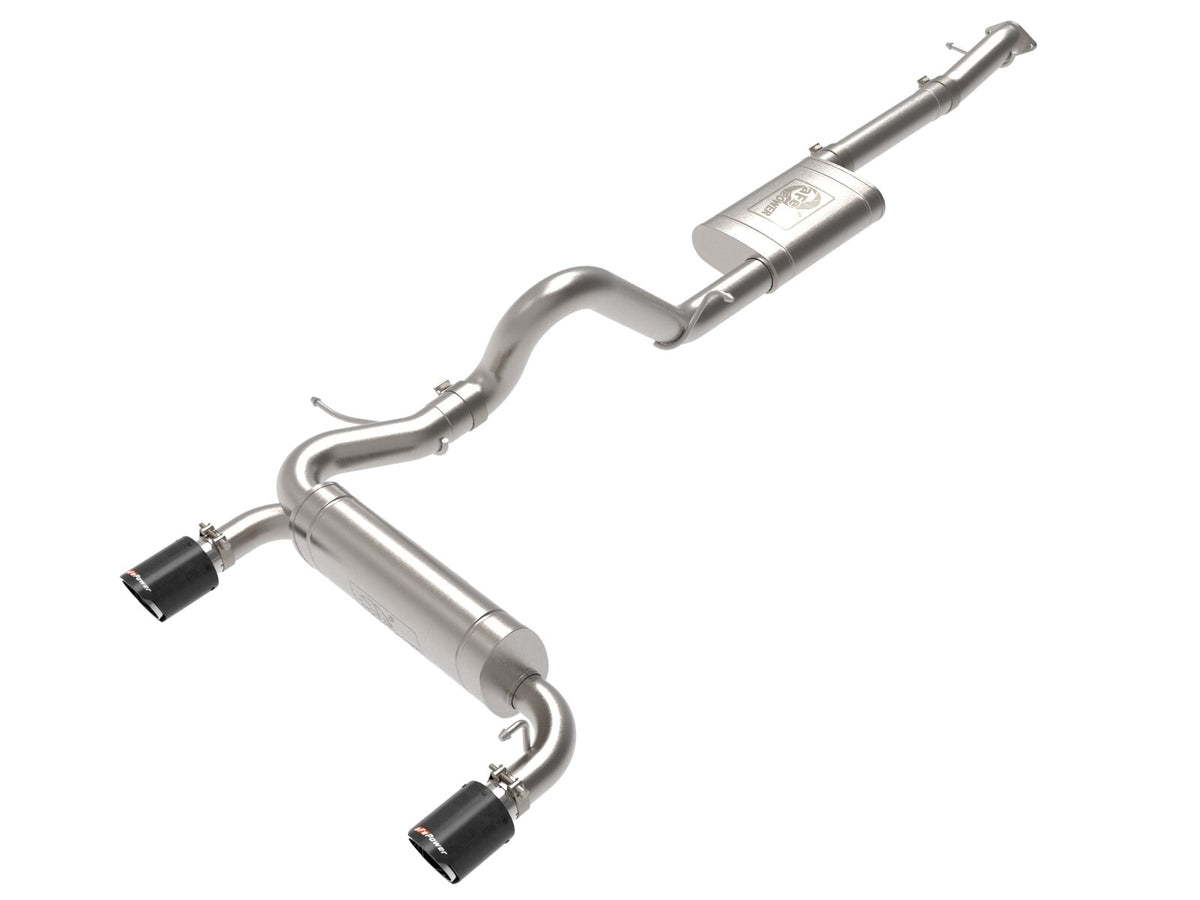 Vulcan Series 3 Inch to 2-1/2 Inch Stainless Steel Cat-Back Exhaust System Ford Bronco 21-26 L4-2.3L Turbo/V6-2.7L Twin Turbo