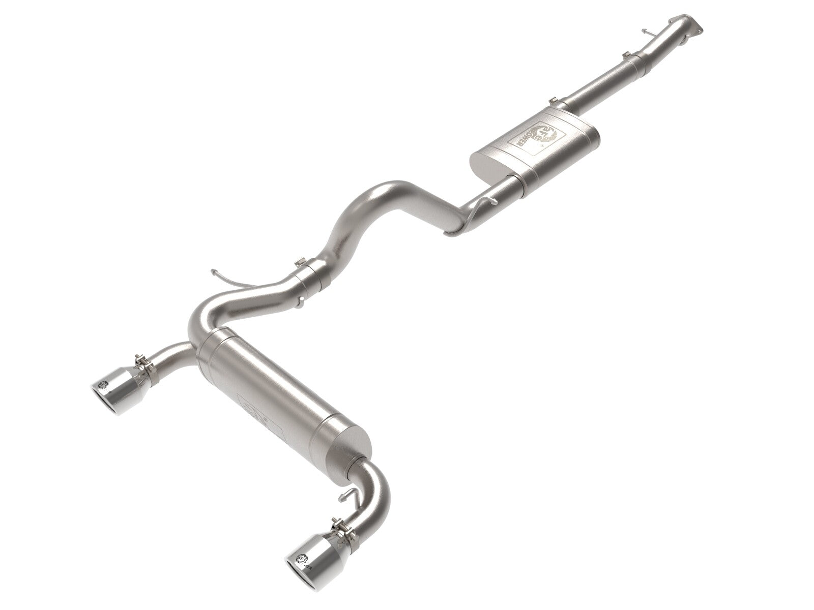 Vulcan Series 3 Inch to 2-1/2 Inch Stainless Steel Cat-Back Exhaust System Ford Bronco 21-26 L4-2.3L Turbo/V6-2.7L Twin Turbo