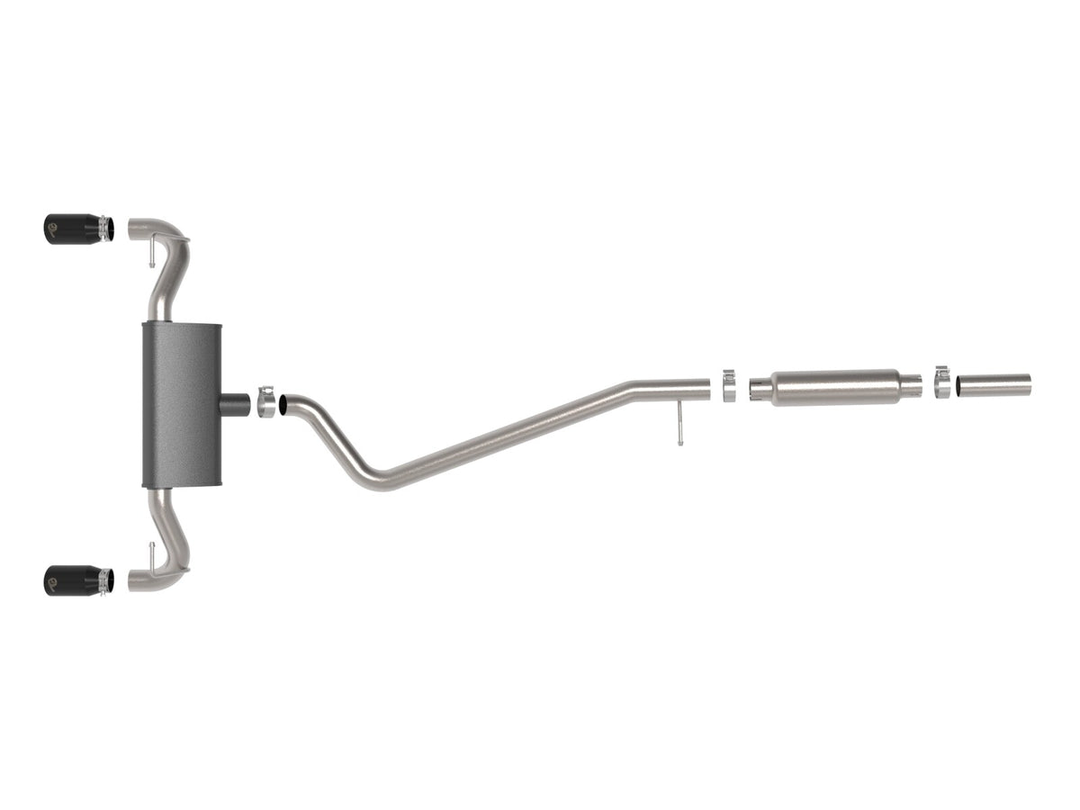 Vulcan Series 2-1/2 Inch 304 Stainless Steel Cat-Back Exhaust System Ford Bronco Sport 21-26 L3-1.5L Turbo/L4-2.0L Turbo
