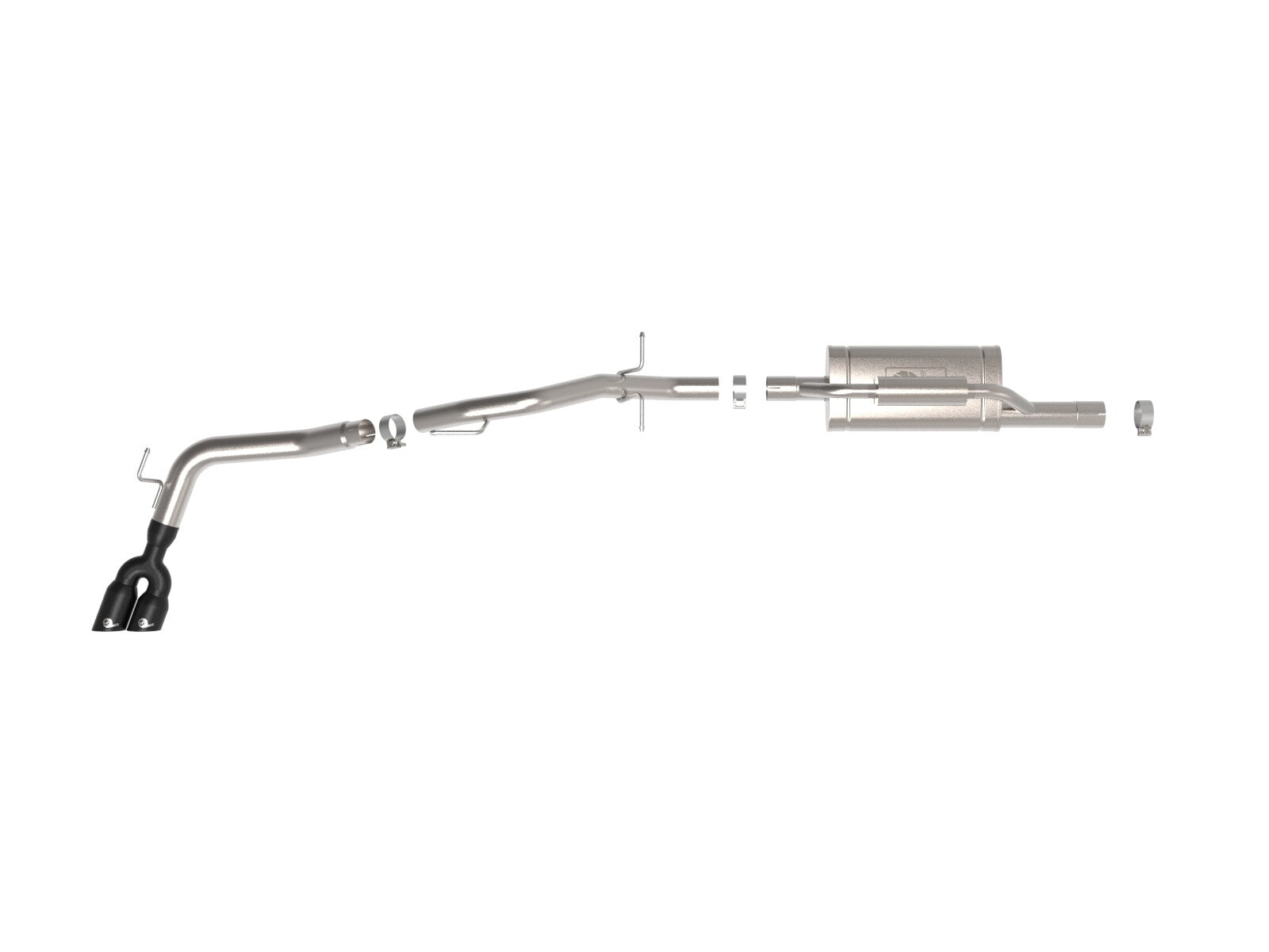 Vulcan Series 2-1/2 Inch to 3 Inch Stainless Steel Cat-Back Exhaust System Ford Ranger 24-26 L4-2.3L Turbo