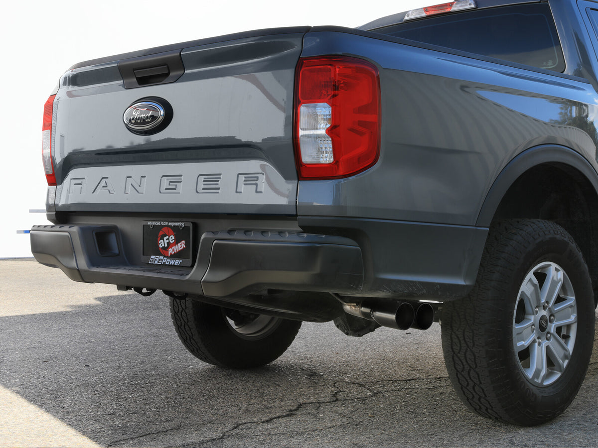 Vulcan Series 2-1/2 Inch to 3 Inch Stainless Steel Cat-Back Exhaust System Ford Ranger 24-26 L4-2.3L Turbo