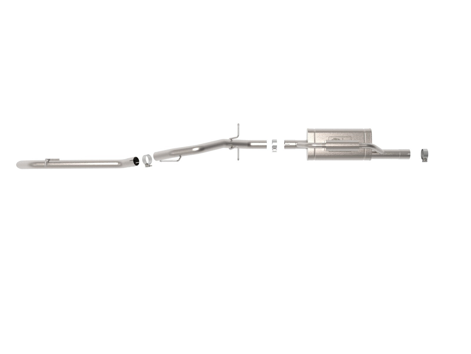 Vulcan Series 2-1/2 Inch 304 Stainless Steel Cat-Back Hi-Tuck Exhaust System Ford Ranger 24-26 L4-2.3L Turbo