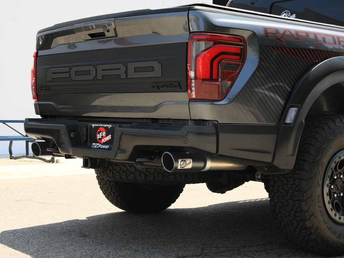 Vulcan Series 3 Inch to 3-1/2 Inch Stainless Steel Cat-Back Exhaust System Ford F-150 Raptor/Raptor R 21-26 V6/V8