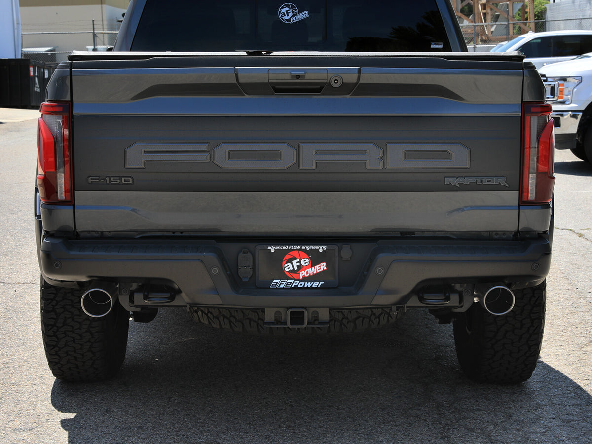 Vulcan Series 3 Inch to 3-1/2 Inch Stainless Steel Cat-Back Exhaust System Ford F-150 Raptor/Raptor R 21-26 V6/V8