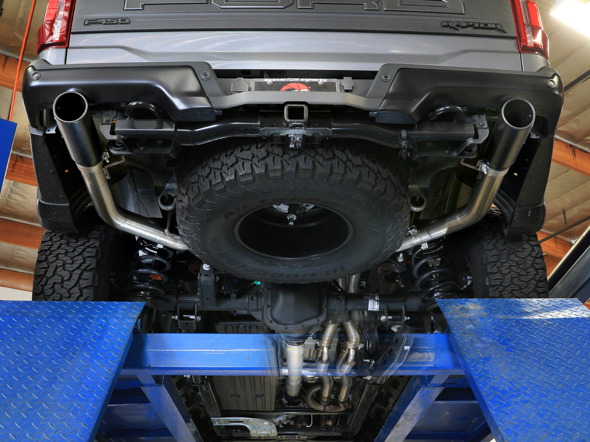 Vulcan Series 3 Inch to 3-1/2 Inch Stainless Steel Cat-Back Exhaust System Ford F-150 Raptor/Raptor R 21-26 V6/V8
