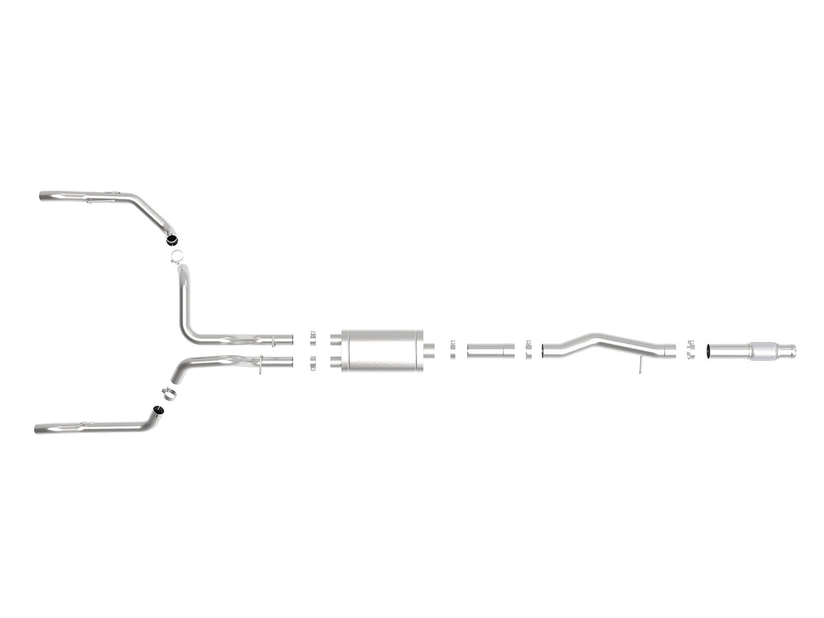 Vulcan Series 304 Stainless Steel Cat-Back Exhaust System w/o Tip GM Silverado/Sierra 1500 19-26 V8-6.2L