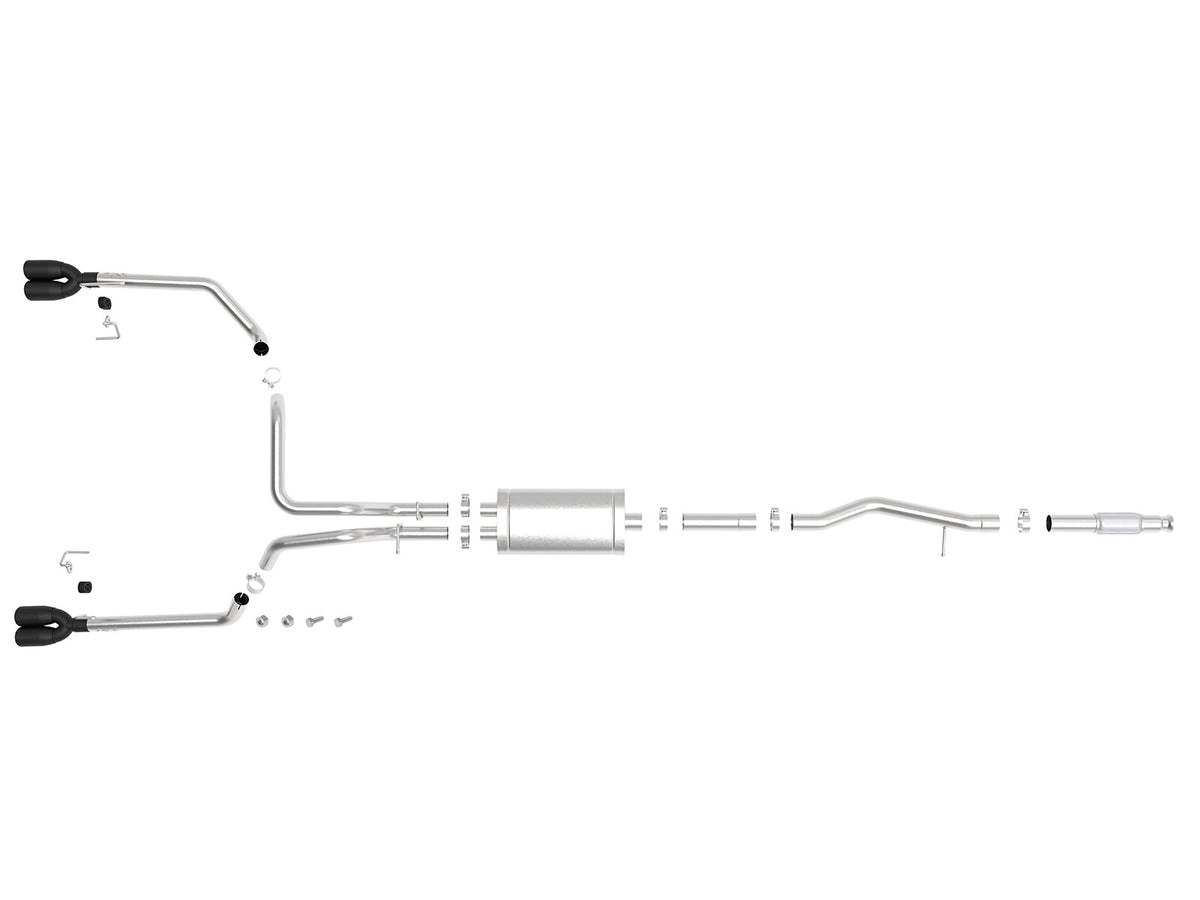 Vulcan Series 304 Stainless Steel Cat-Back Exhaust System GM Silverado/Sierra 1500 19-26 V6-4.3L/V8-5.3L