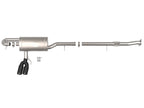 Rebel Series 3 Inch 304 Stainless Steel Cat-Back Exhaust System GM Colorado/Canyon 23-26 L4-2.7L Turbo