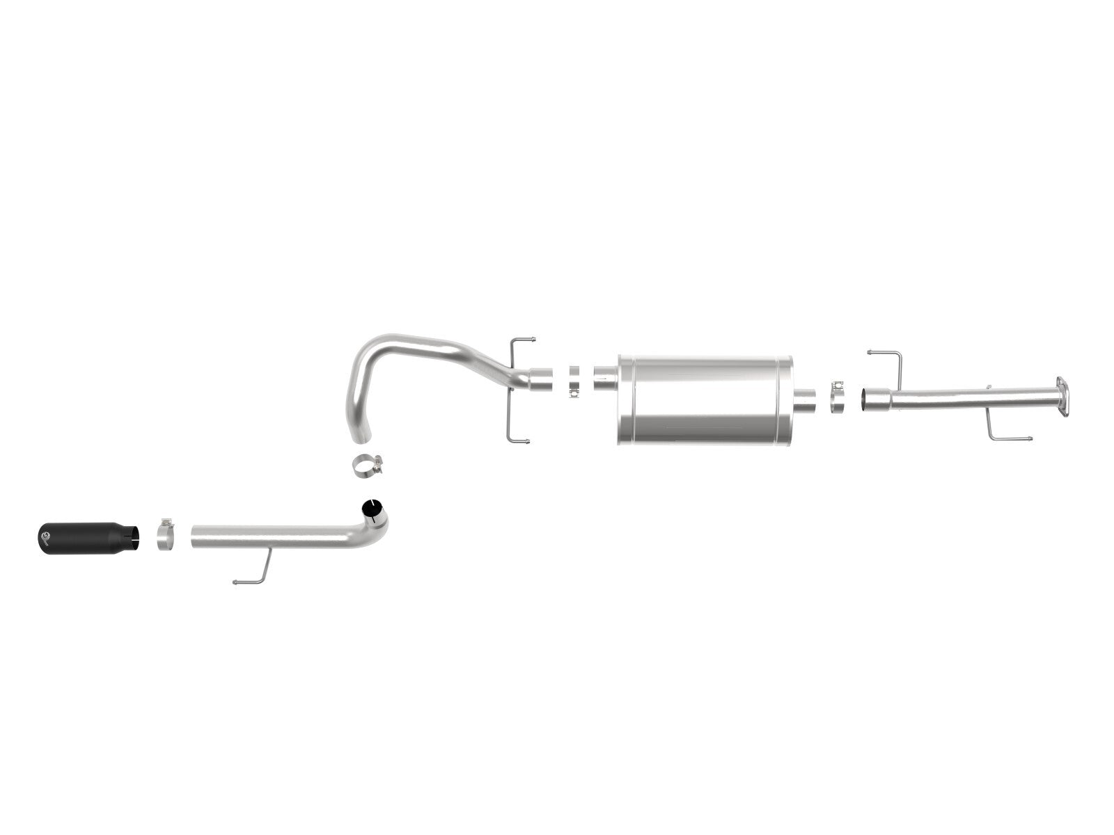Mach Force-Xp 2-1/2 Inch 304 Stainless Steel Cat-Back Exhaust System w/Black Tip Toyota 4Runner 10-24 V6-4.0L