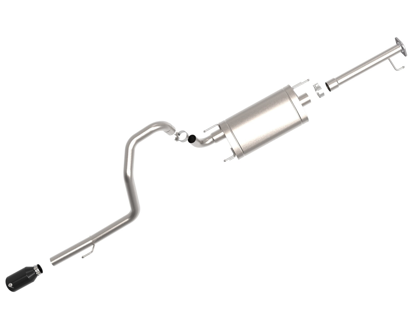 Vulcan Series 2-1/2 Inch 304 Stainless Steel Cat-Back Exhaust System w/Black Tip Lexus GX460 10-23 V8-4.6L