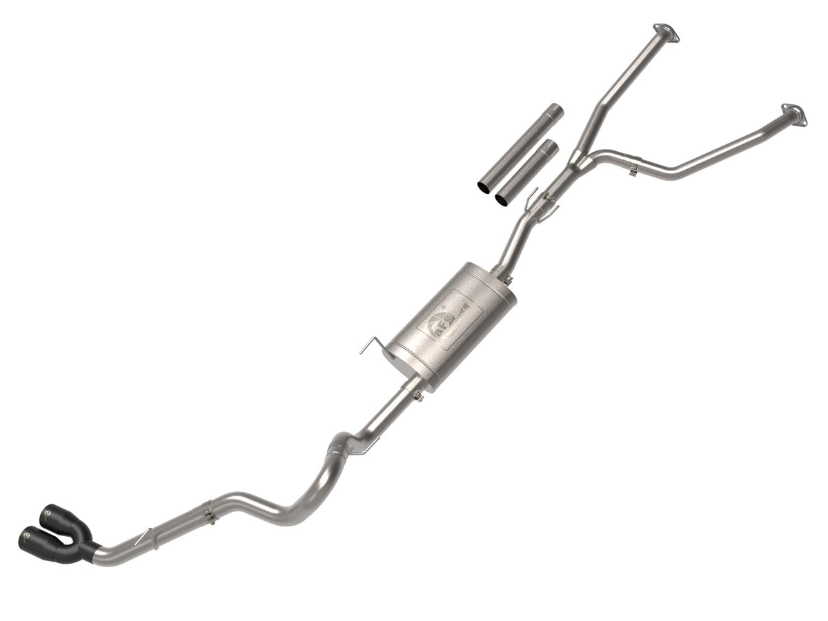 Vulcan Series 2-1/2 Inch to 3 Inch Stainless Steel Cat-Back Exhaust System Toyota Tundra 22-26 V6-3.4L Twin Turbo