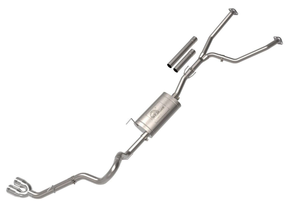 Vulcan Series 2-1/2 Inch to 3 Inch Stainless Steel Cat-Back Exhaust System Toyota Tundra 22-26 V6-3.4L Twin Turbo