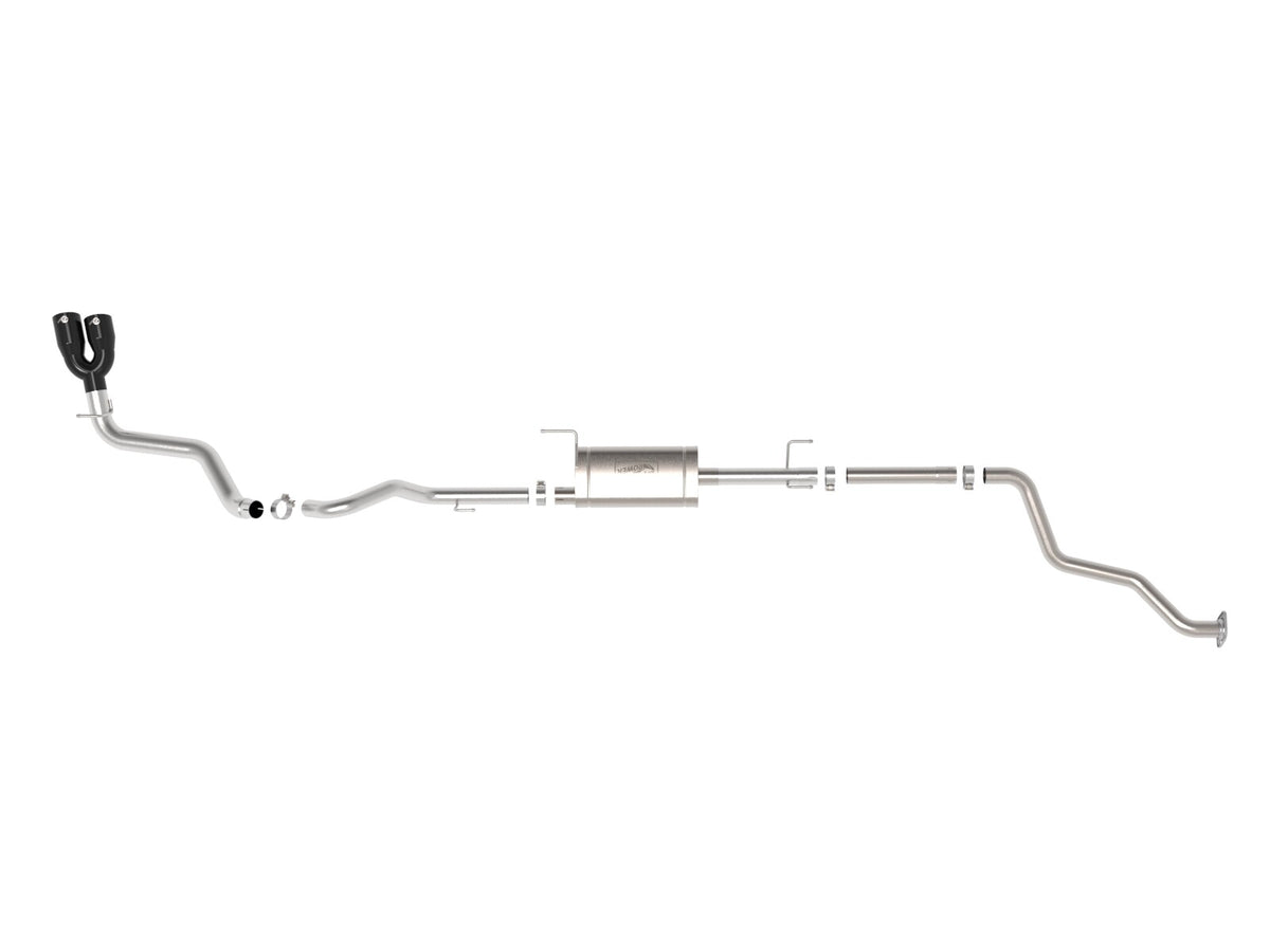 Vulcan Series 2-1/2 Inch to 3 Inch Stainless Steel Cat-Back Exhaust Toyota Tacoma 24-26 L4-2.4L Turbo Angled Cut