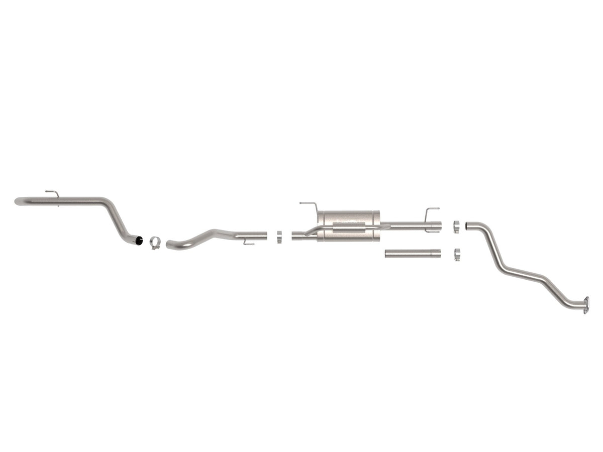 Vulcan Series 2-1/2 Inch 304 Stainless Steel Cat-Back Hi-Tuck Exhaust System Toyota Tacoma 24-26 L4-2.4L Turbo
