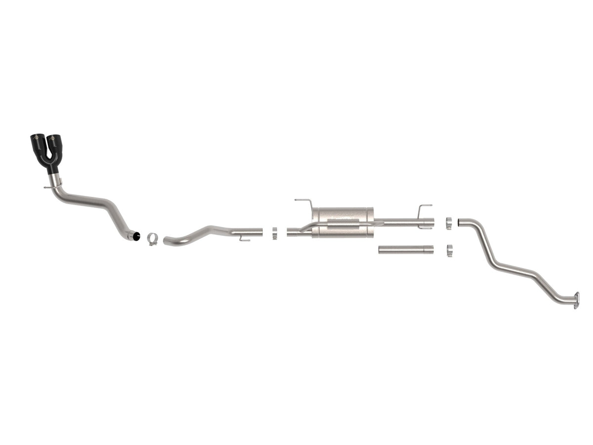 Vulcan Series 2-1/2 Inch to 3 Inch Stainless Steel Cat-Back Exhaust Toyota Tacoma 24-26 L4-2.4L Turbo Slant Cut