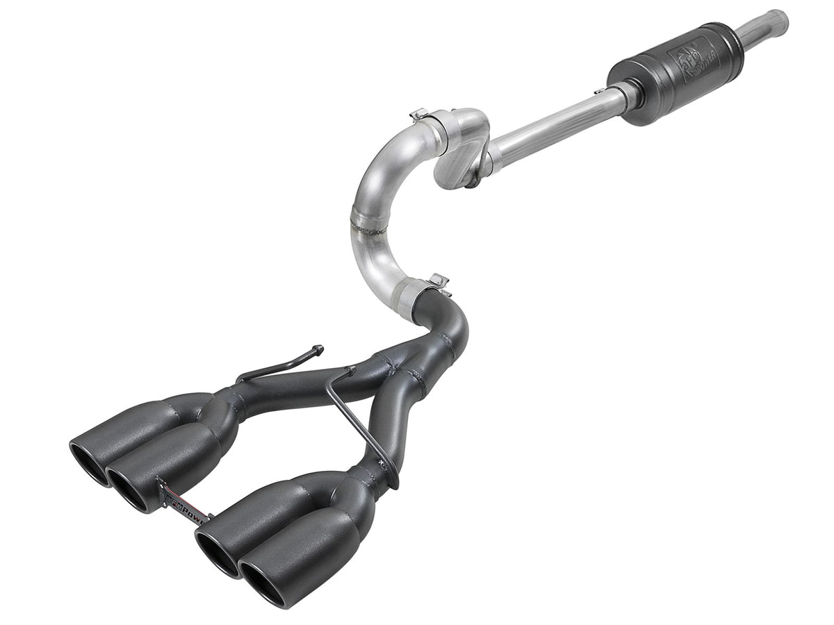 Rebel Series 2-1/2 Inch 304 Stainless Steel Cat-Back Exhaust Jeep Wrangler (Jl) 18-26 V6-3.6L Split rear