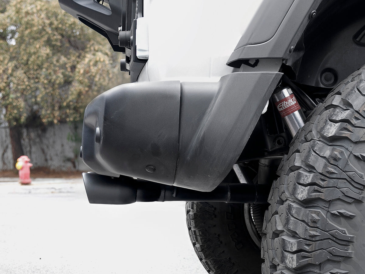 Rebel Series 2-1/2 Inch 304 Stainless Steel Cat-Back Exhaust Jeep Wrangler (Jl) 18-26 V6-3.6L Split rear