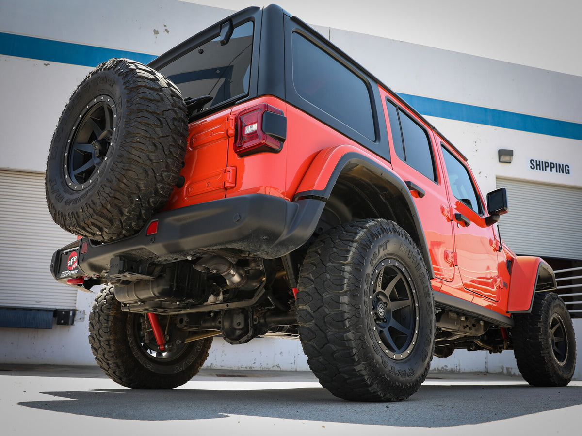Large Bore-HD 3 Inch 304 Stainless Steel Dpf-Back Hi-Tuck Exhaust System Jeep Wrangler (Jl) 20-23 V6-3.0L Turbo Diesel EcoDiesel