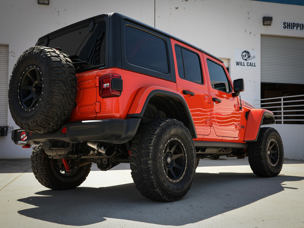 Large Bore-HD 3 Inch 304 Stainless Steel Dpf-Back Exhaust System Jeep Wrangler (Jl) 20-23 V6-3.0L Turbo Diesel EcoDiesel