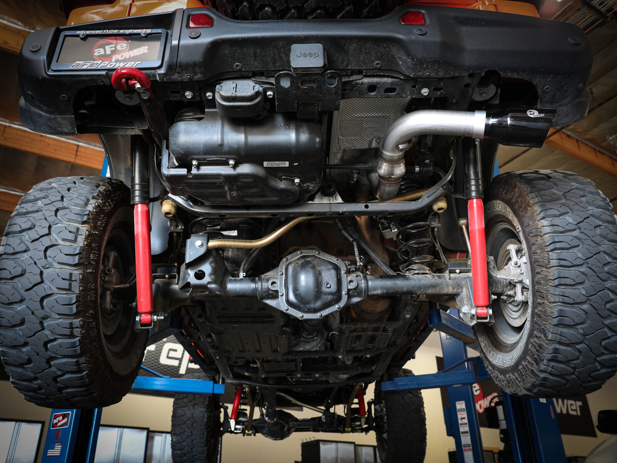 Large Bore-HD 3 Inch 304 Stainless Steel Dpf-Back Exhaust System Jeep Wrangler (Jl) 20-23 V6-3.0L Turbo Diesel EcoDiesel