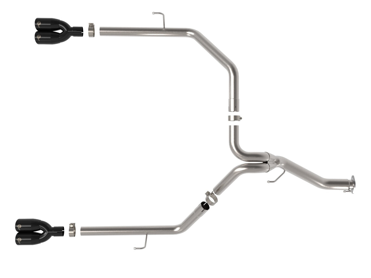 Vulcan Series 3 Inch to 2-1/2 Inch Stainless Steel Cat-Back Exhaust System Jeep Gladiator (Jt) 21-23 V6-3.0L Turbo Diesel