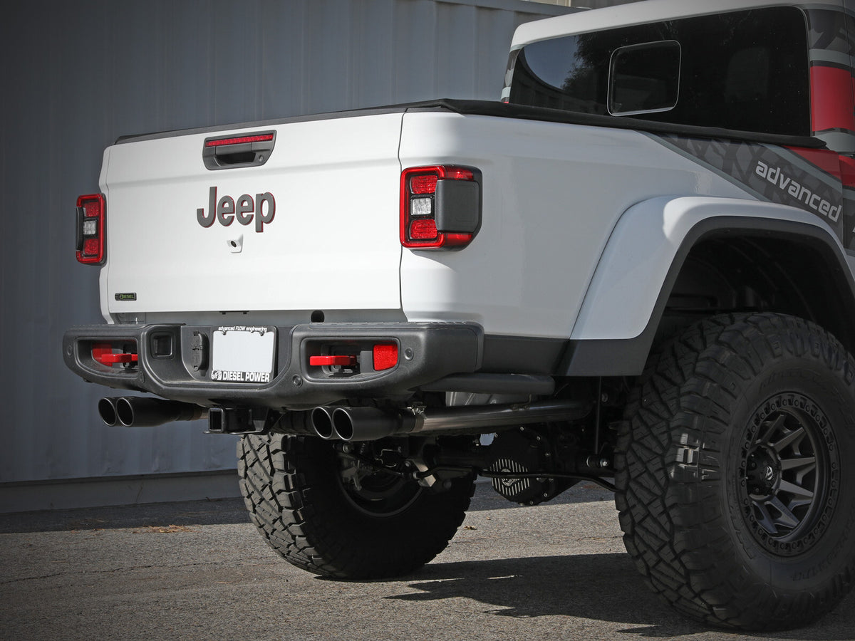 Vulcan Series 3 Inch to 2-1/2 Inch Stainless Steel Cat-Back Exhaust System Jeep Gladiator (Jt) 21-23 V6-3.0L Turbo Diesel