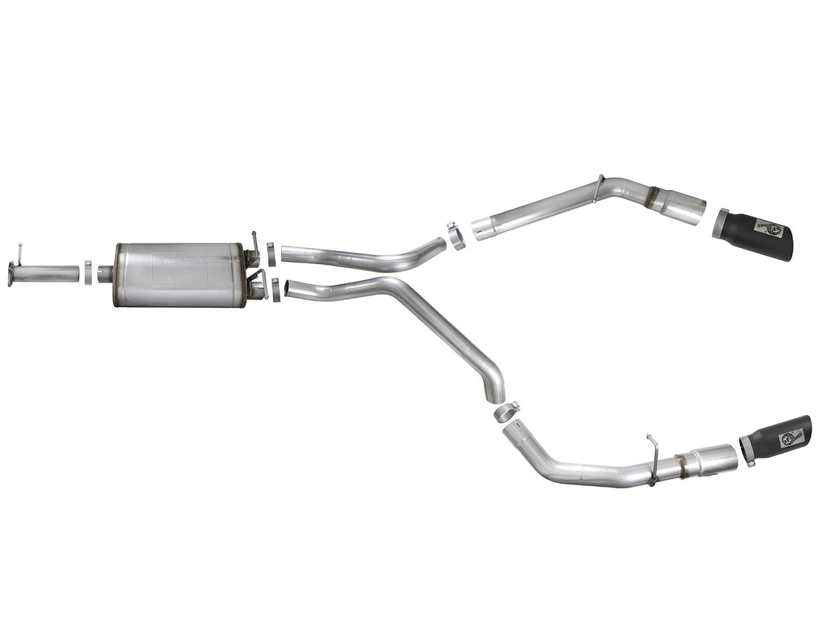 Mach Force-Xp 3 Inch Stainless Steel Cat-Back Exhaust System w/ Dual Dodge Ram 1500 (Dt) 19-24 V8-5.7L Hemi