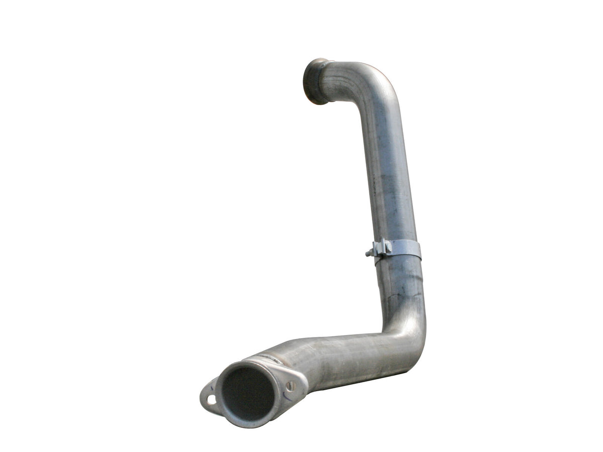 Large Bore-HD 3-1/2 Inch 409 Stainless Steel Downpipe Ford Diesel Trucks 03-07 V8-6.0L Turbo Diesel