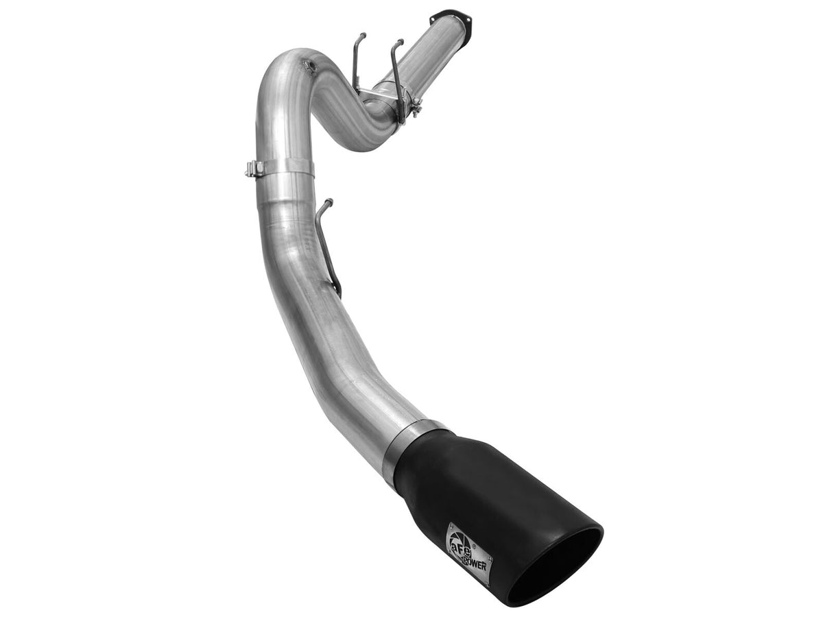 Large Bore-HD 5 Inch 409 Stainless Steel Dpf-Back Exhaust System Ford Diesel Trucks 15-16 V8-6.7L Turbo Diesel