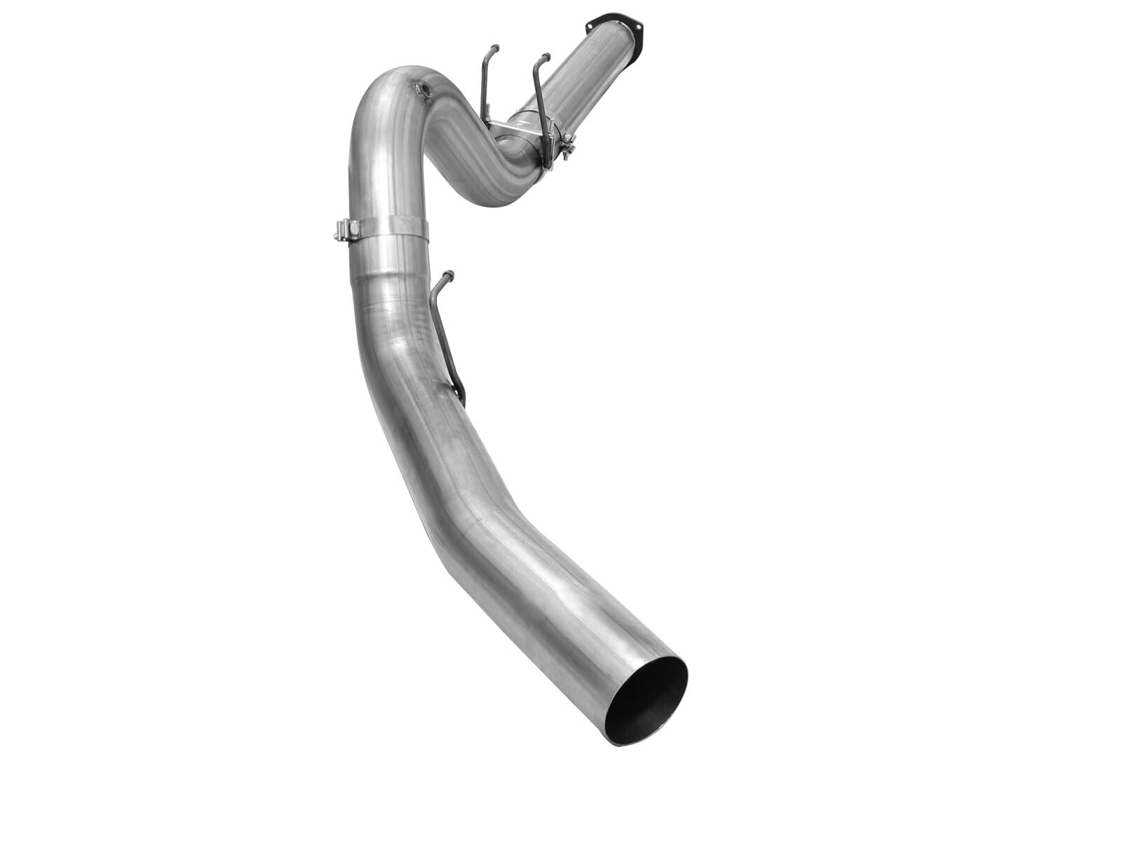 Large Bore-HD 5 Inch 409 Stainless Steel Dpf-Back Exhaust System Ford Diesel Trucks 15-16 V8-6.7L Turbo Diesel