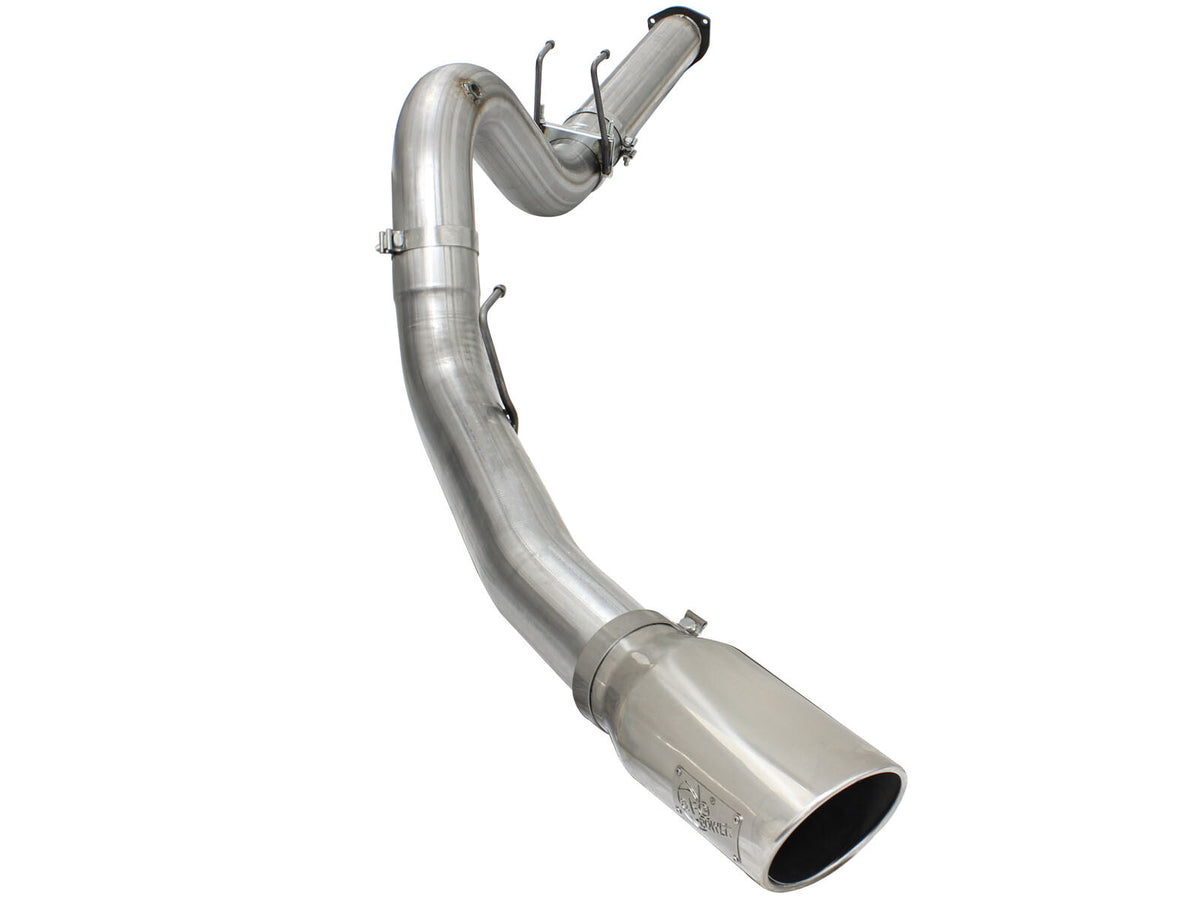 Large Bore-HD 5 Inch 409 Stainless Steel Dpf-Back Exhaust System Ford Diesel Trucks 15-16 V8-6.7L Turbo Diesel