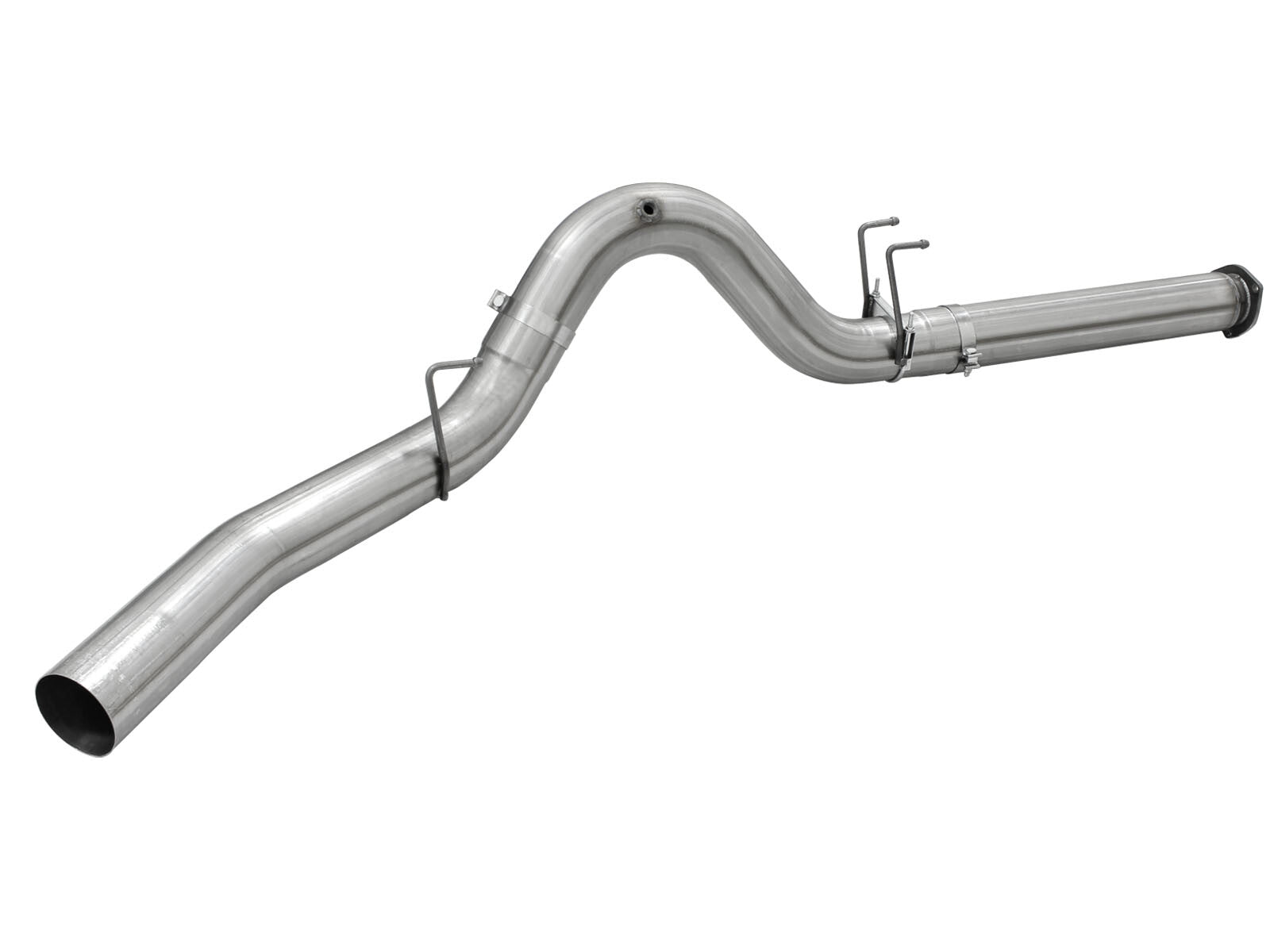 Large Bore-HD 5 Inch 409 Stainless Steel Dpf-Back Exhaust System Ford Diesel Trucks 15-16 V8-6.7L Turbo Diesel