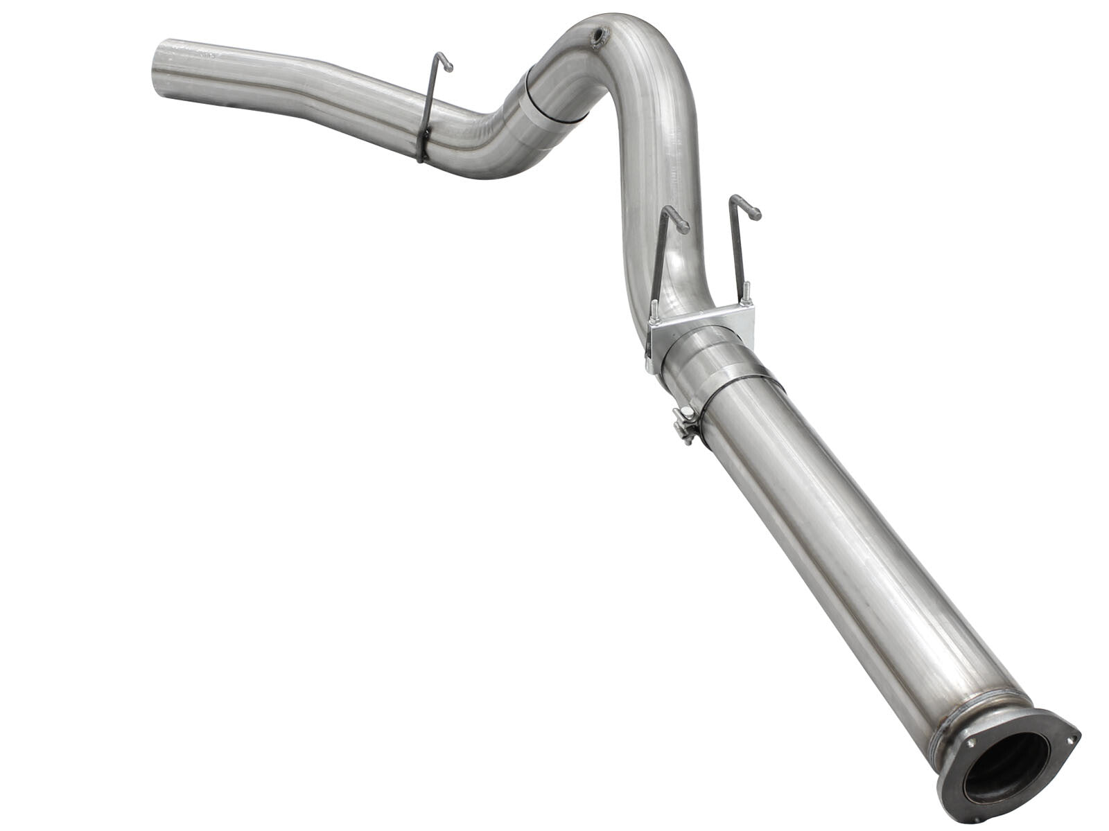 Large Bore-HD 5 Inch 409 Stainless Steel Dpf-Back Exhaust System Ford Diesel Trucks 15-16 V8-6.7L Turbo Diesel