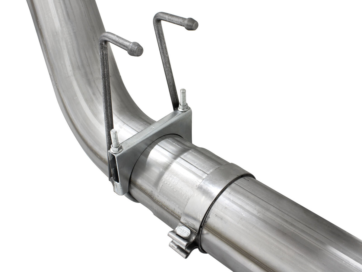 Large Bore-HD 5 Inch 409 Stainless Steel Dpf-Back Exhaust System Ford Diesel Trucks 15-16 V8-6.7L Turbo Diesel