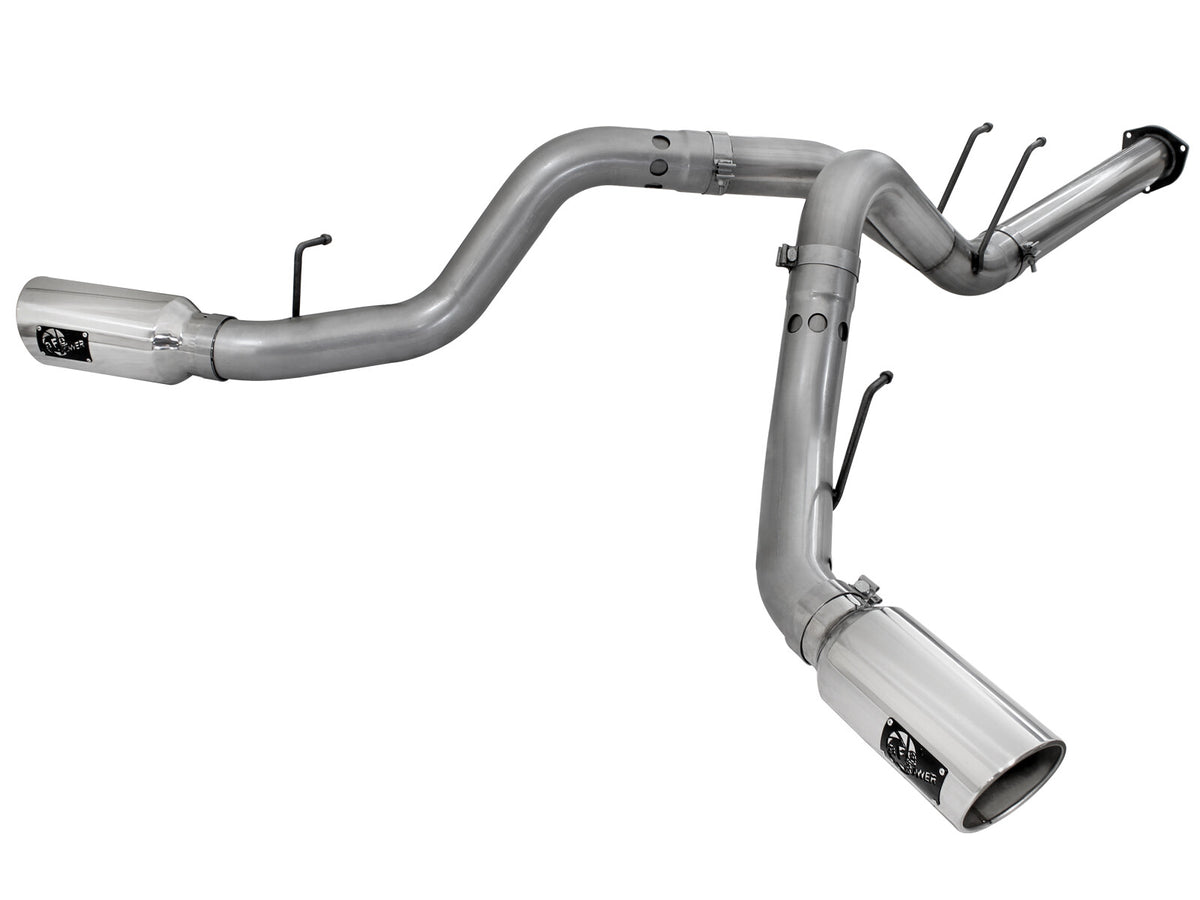Large Bore-HD 4 Inch 409 Stainless Steel Dpf-Back Exhaust System Ford Diesel Trucks 11-14 V8-6.7L Turbo Diesel 49-43065-B