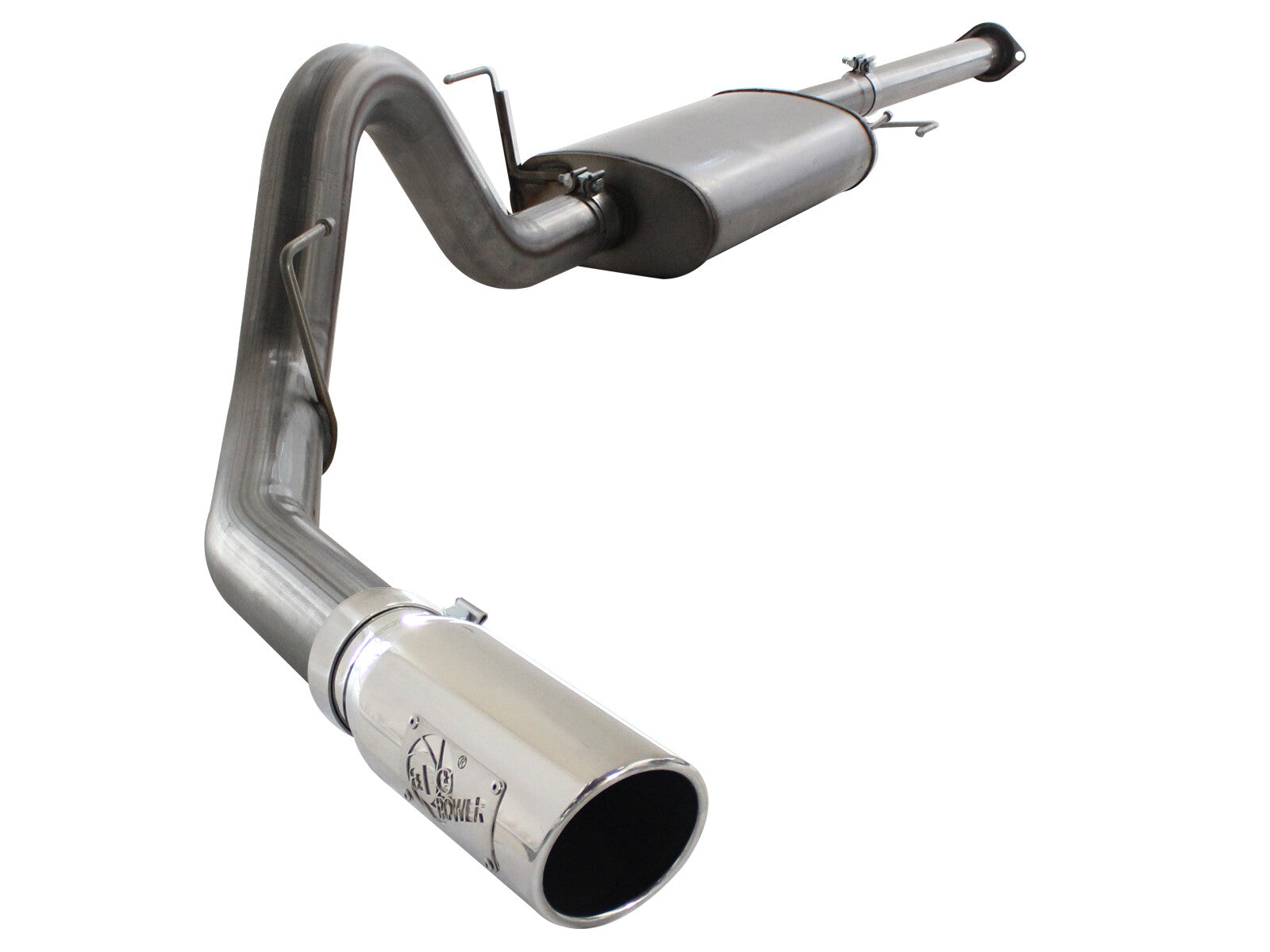 Mach Force-Xp 3 Inch to 3-1/2 Inch 409 Stainless Steel Cat-Back Exhaust Ford F-150 11-14 V6-3.5L Twin Turbo Turn Out
