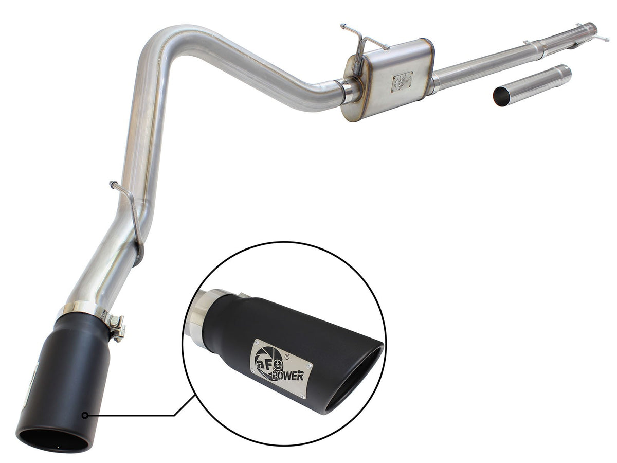 Mach Force-Xp 3 Inch to 3-1/2 Inch 409 Stainless Steel Cat-Back Exhaust Ford Super Duty 99-04 V8-5.4L/V10-6.8L
