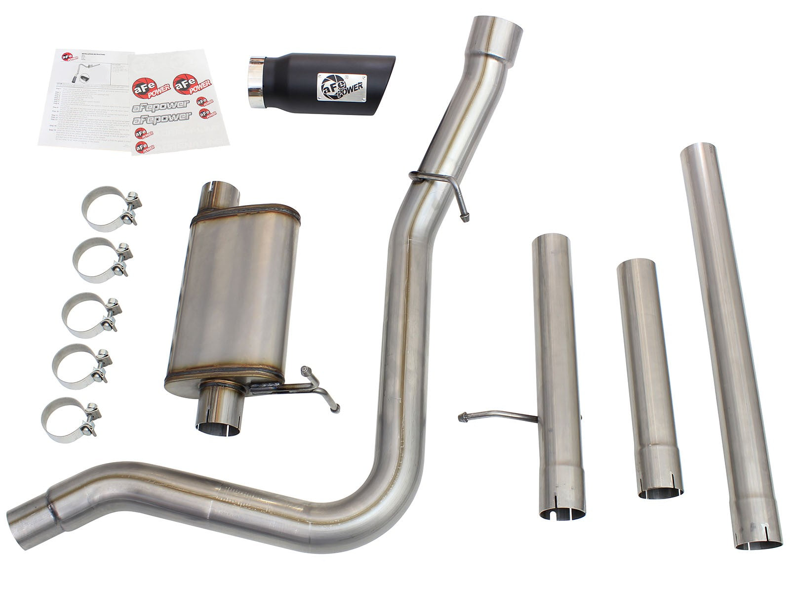 Mach Force-Xp 3 Inch to 3-1/2 Inch 409 Stainless Steel Cat-Back Exhaust Ford Super Duty 99-04 V8-5.4L/V10-6.8L